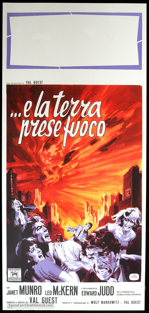 The Day the Earth Caught Fire - Italian Movie Poster