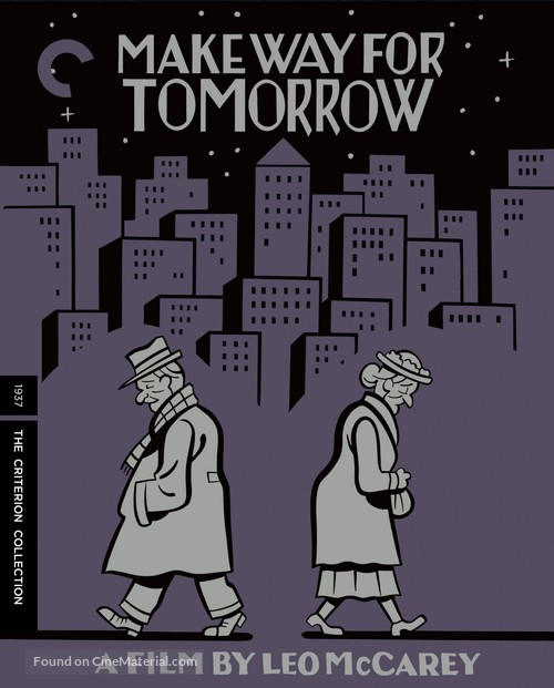 Make Way for Tomorrow - Blu-Ray movie cover