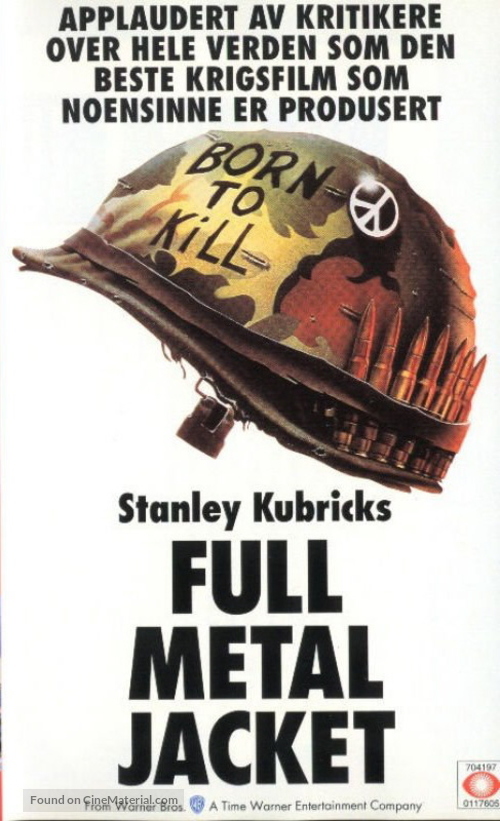 Full Metal Jacket - Norwegian VHS movie cover