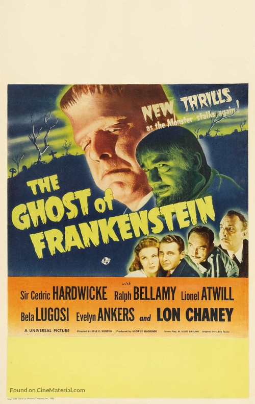 The Ghost of Frankenstein - Theatrical movie poster