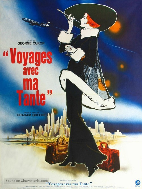Travels with My Aunt - French Movie Poster