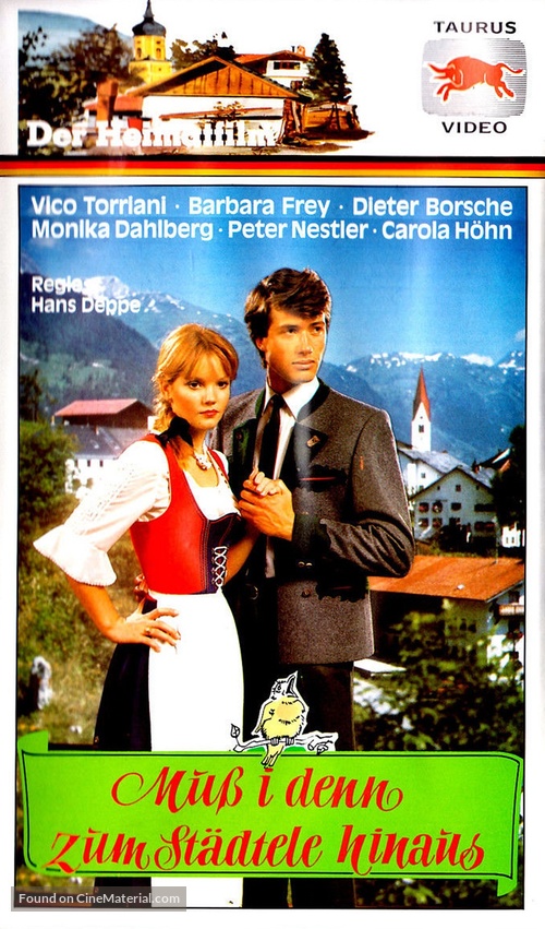 Muss i denn zum St&auml;dtele hinaus - German VHS movie cover