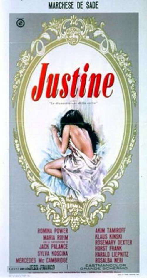 Marquis de Sade: Justine - Italian Movie Poster