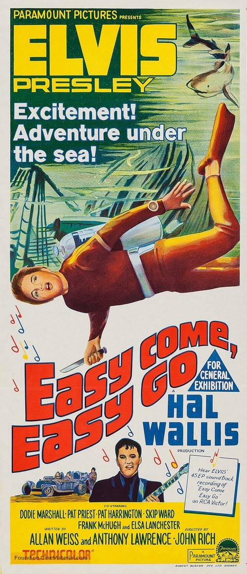 Easy Come, Easy Go - Australian Movie Poster