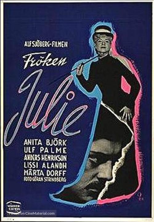 Fr&ouml;ken Julie - Swedish Movie Poster