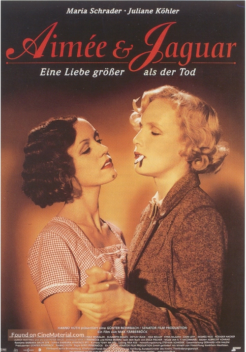 Aim&eacute;e &amp; Jaguar - German Movie Poster