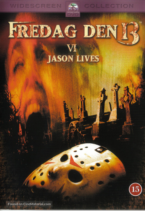 Friday the 13th Part VI: Jason Lives - Danish Movie Cover