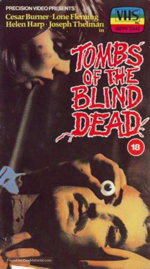La noche del terror ciego - British Movie Cover