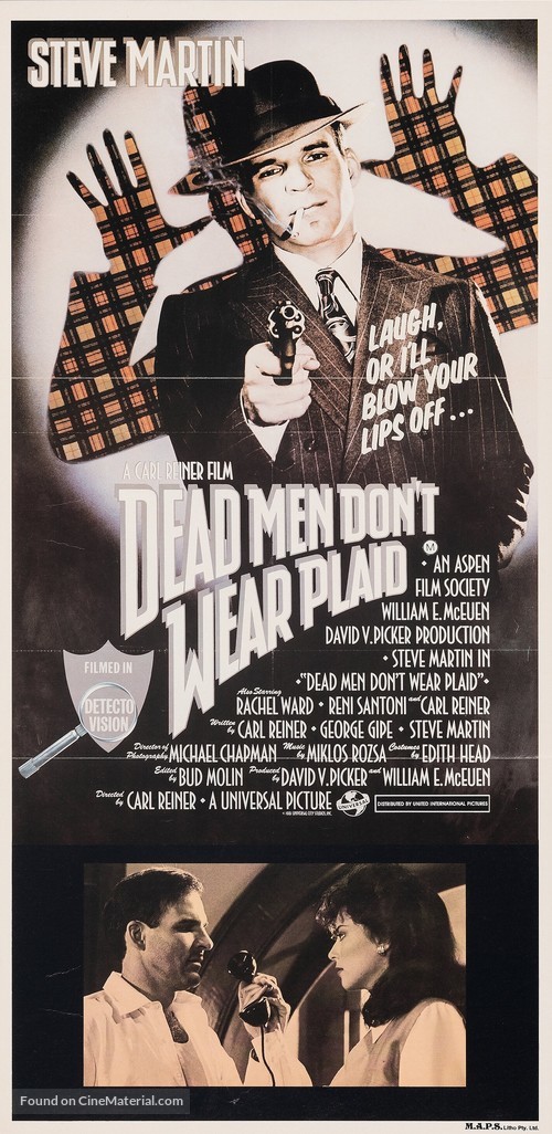 Dead Men Don&#039;t Wear Plaid - Australian Movie Poster