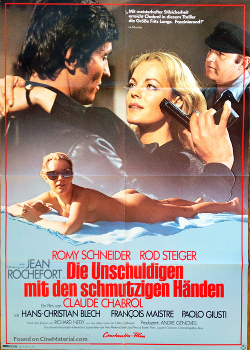 Les innocents aux mains sales - German Movie Poster