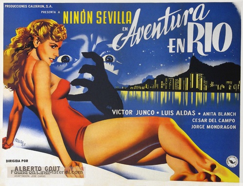 Aventura en R&iacute;o - Mexican Movie Poster
