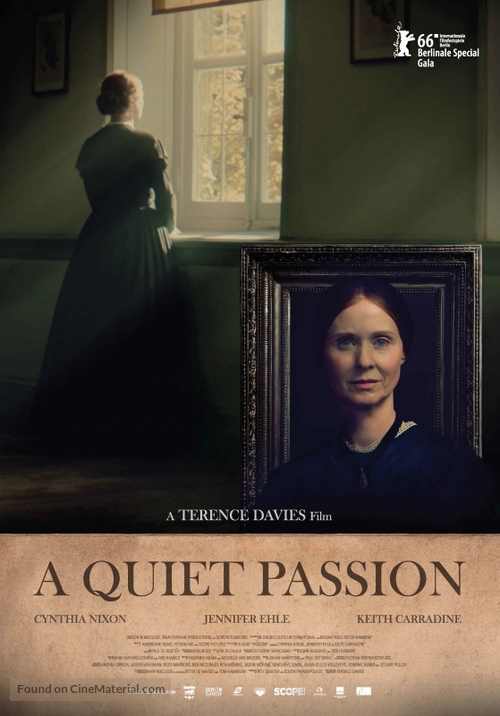 A Quiet Passion - Belgian Movie Poster