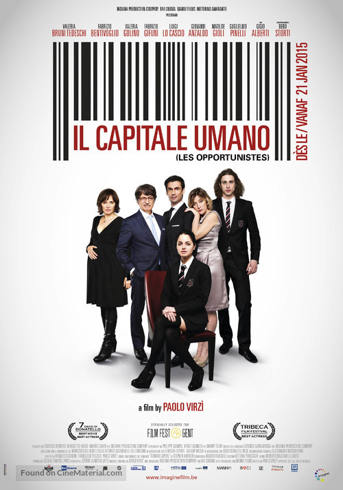 Il capitale umano - Belgian Movie Poster