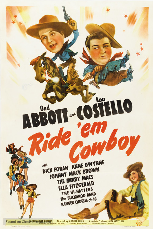 Ride &#039;Em Cowboy - Movie Poster