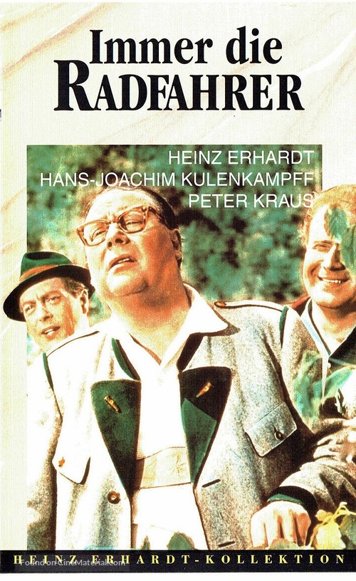 Immer die Radfahrer - German VHS movie cover