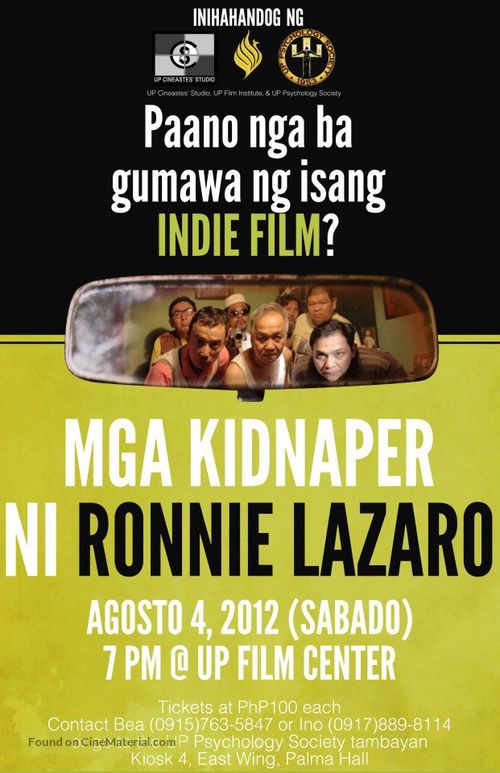 Mga kidnaper ni Ronnie Lazaro - Philippine Movie Poster