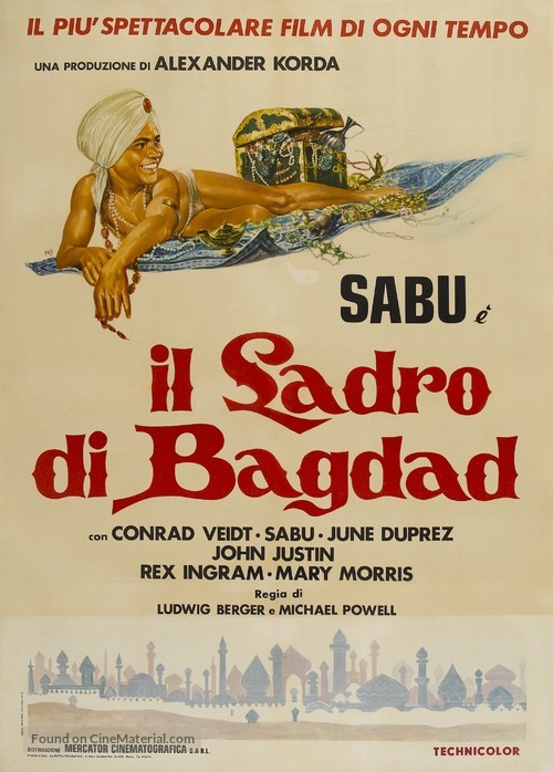 The Thief of Bagdad - Italian Re-release movie poster