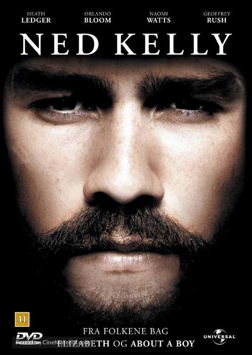 Ned Kelly - Danish Movie Cover