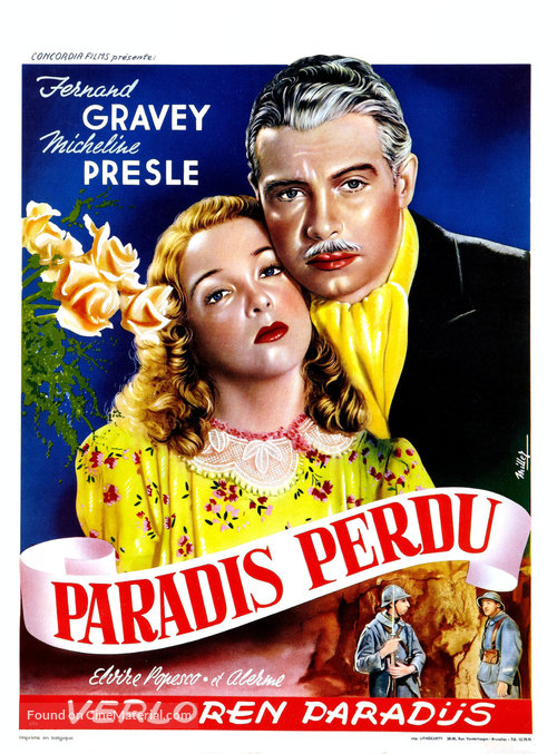 Paradis perdu - Belgian Movie Poster