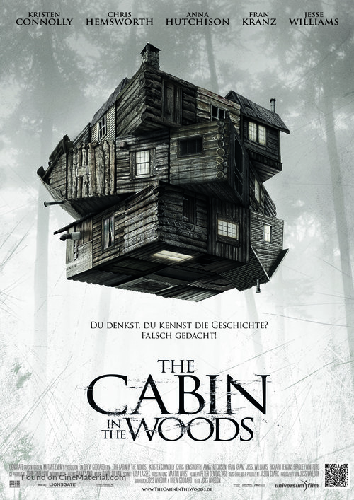 The Cabin in the Woods - German Movie Poster
