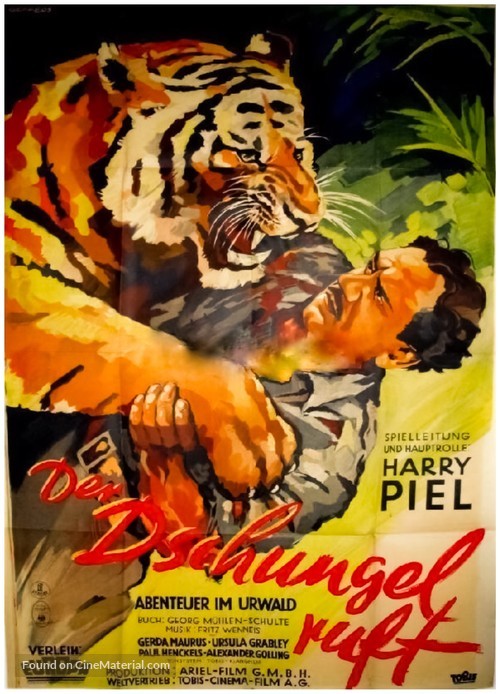 Der Dschungel ruft - German Movie Poster