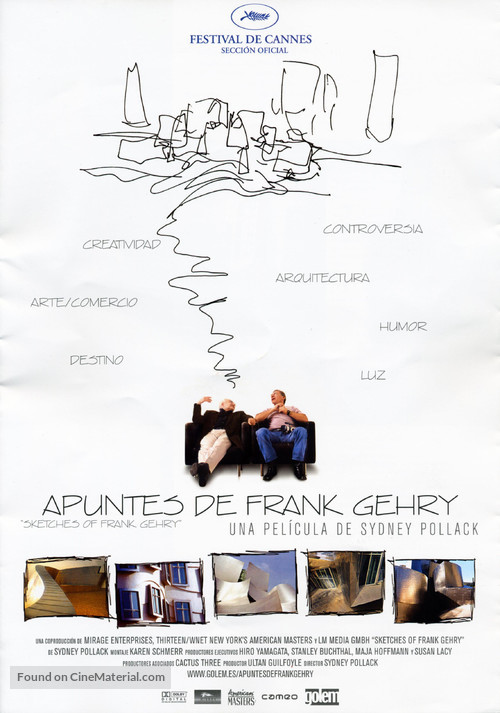 Sketches of Frank Gehry - Spanish poster