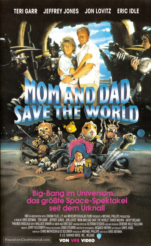 Mom and Dad Save the World - German VHS movie cover