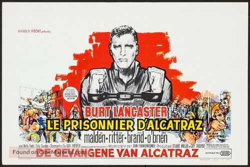 Birdman of Alcatraz - Belgian Movie Poster