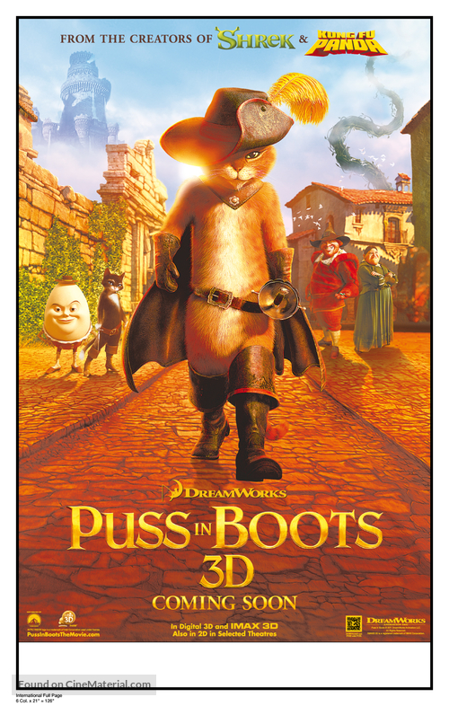 Puss in Boots - Canadian Movie Poster