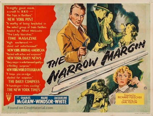 The Narrow Margin - British Movie Poster