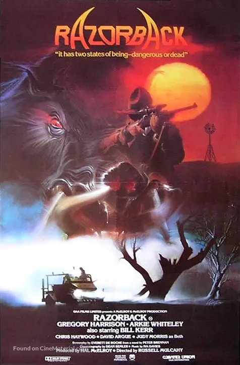 Razorback (1984) Australian movie poster