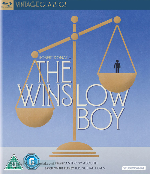 The Winslow Boy - British Blu-Ray movie cover