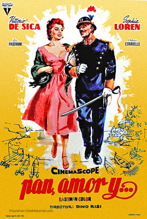 Pane, amore e... - Spanish Movie Poster