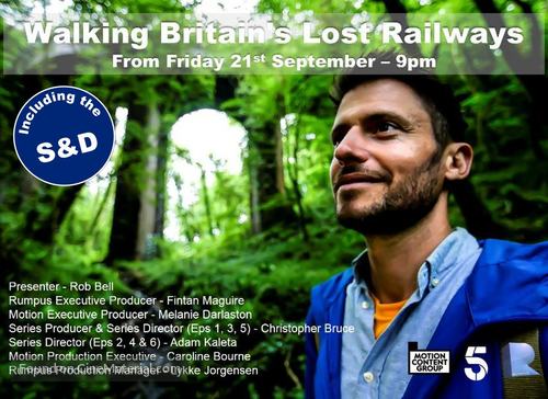 &quot;Walking Britain&#039;s Lost Railways&quot; - British Movie Poster