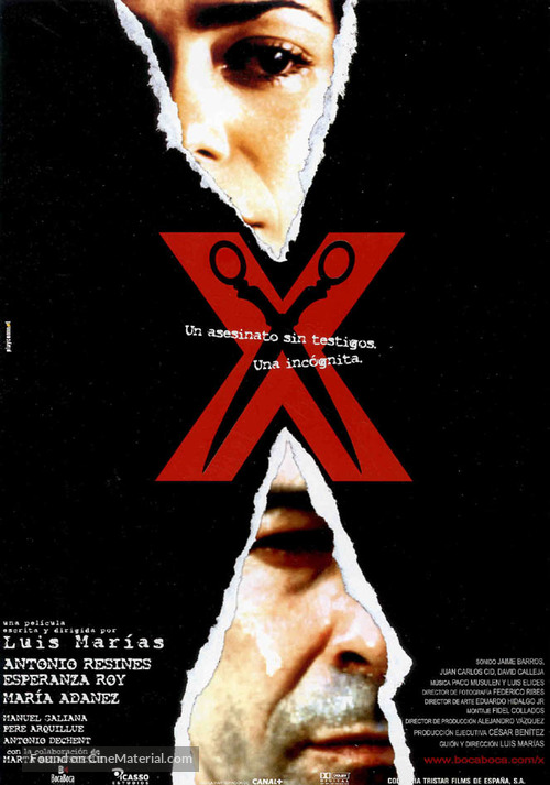 X - Spanish poster