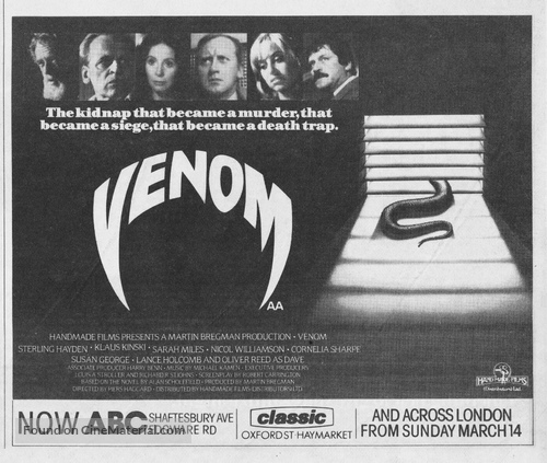 Venom - British poster