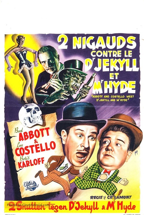 Abbott and Costello Meet Dr. Jekyll and Mr. Hyde - Belgian Movie Poster