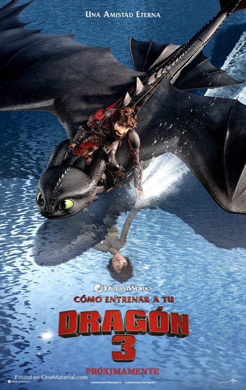 How to Train Your Dragon: The Hidden World - Spanish Movie Poster