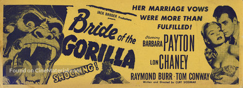 Bride of the Gorilla - Movie Poster