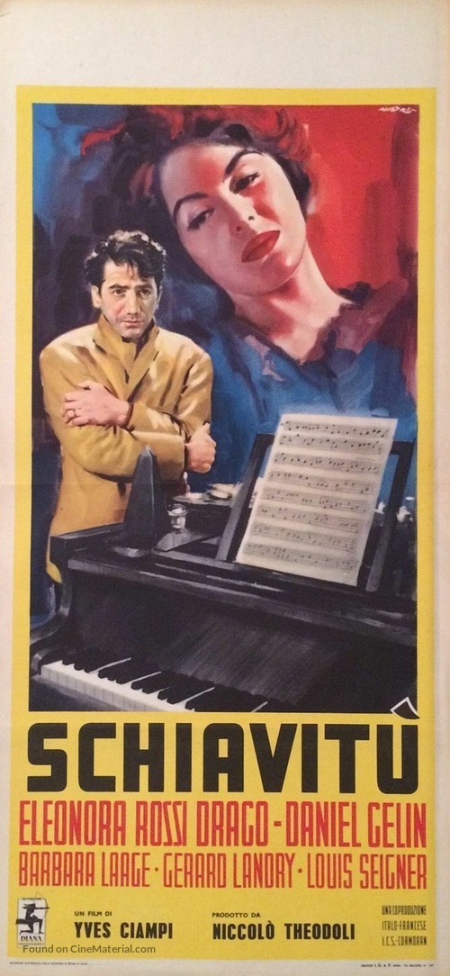 L&#039;esclave - Italian Movie Poster