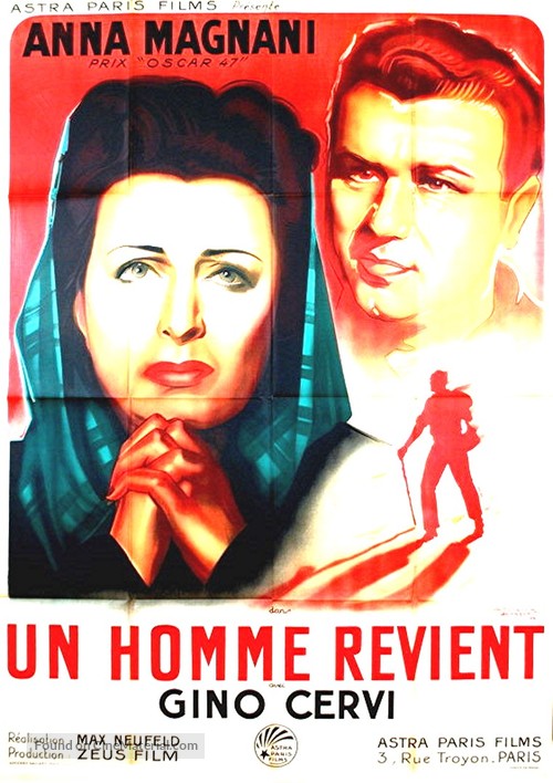 Un uomo ritorna - French Movie Poster