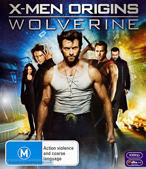 X-Men Origins: Wolverine - Australian Blu-Ray movie cover