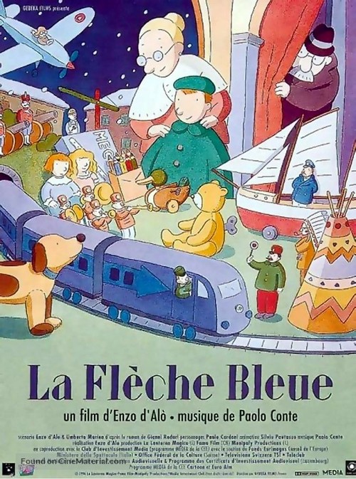 La freccia azzurra - French Movie Poster