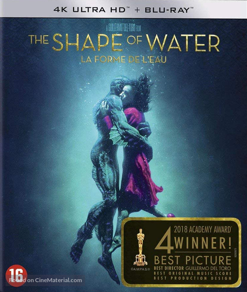 The Shape of Water - Belgian Blu-Ray movie cover