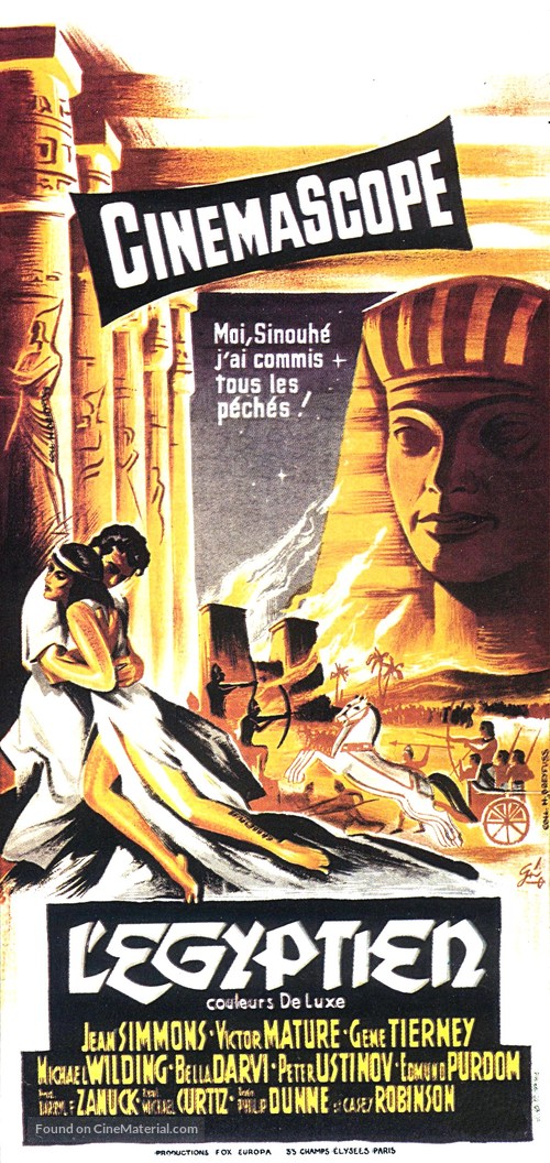 The Egyptian - French Movie Poster