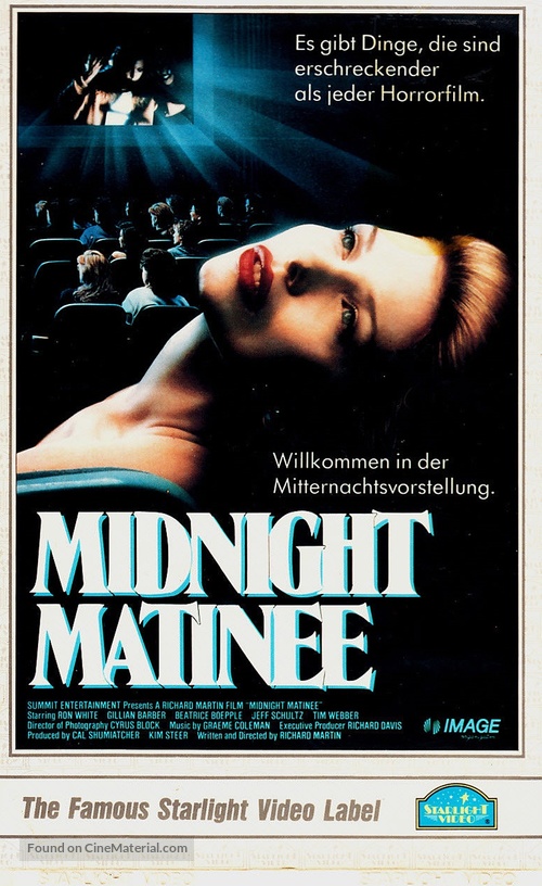 Matinee - German VHS movie cover