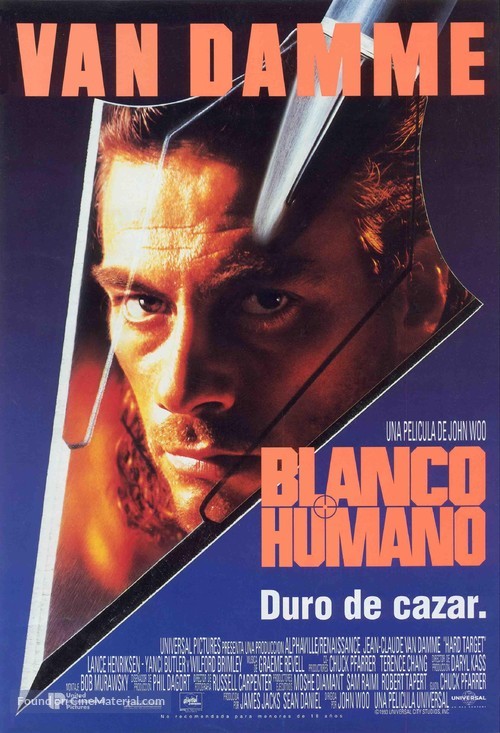 Hard Target - Spanish Movie Poster