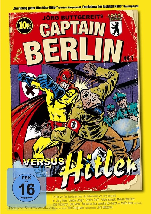 Captain Berlin versus Hitler - German DVD movie cover