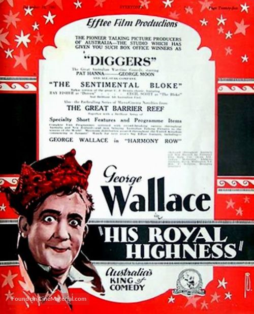 His Royal Highness - Australian Movie Poster