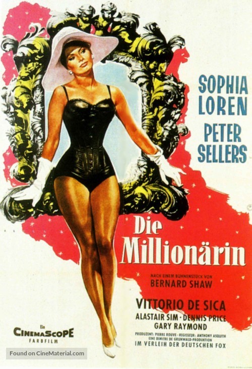 The Millionairess - German Movie Poster